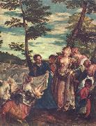 Paolo Veronese Rettung des Mosesknaben aus den Fluten des Nils oil painting